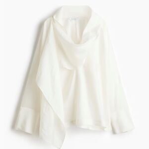 BLOUSE WITH SCARF COLLAR